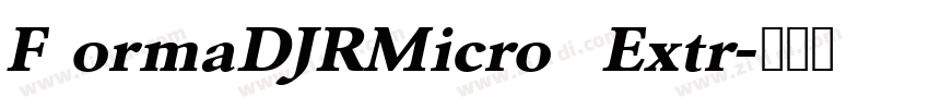 F ormaDJRMicro  Extr字体转换